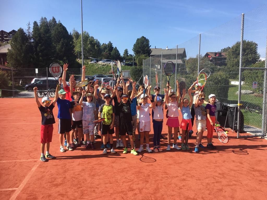 Les juniors du TCV à la fin d'une session